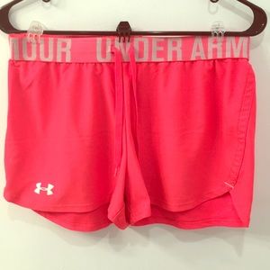 Under Armour heat gear , loose fit running shorts